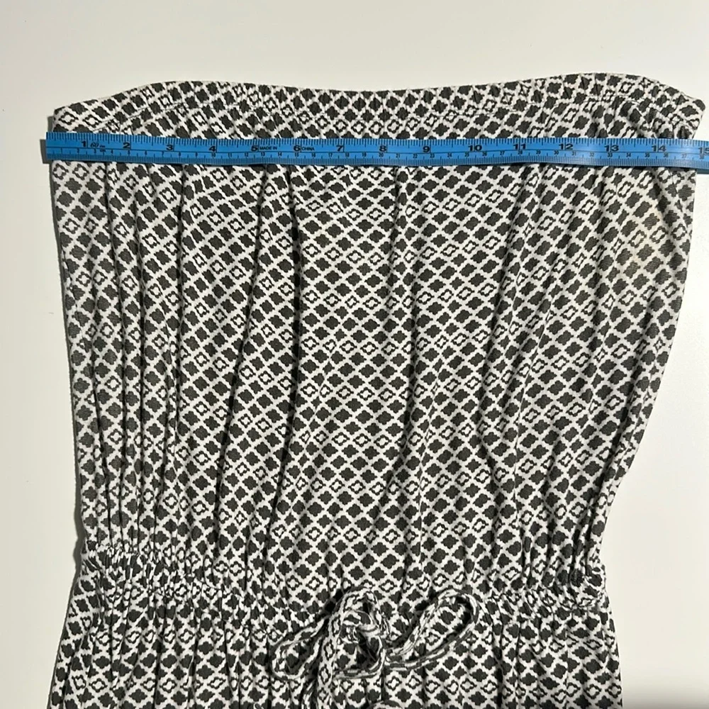 Old Navy Women Tube Halter Maxi Dress in Black and White Print Size Small - Picture 5 of 6